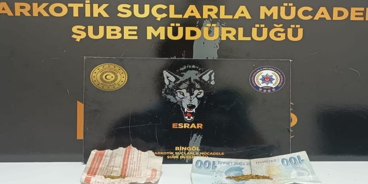 Bingöl’de uyuşturucu operasyonu: 2 gözaltı