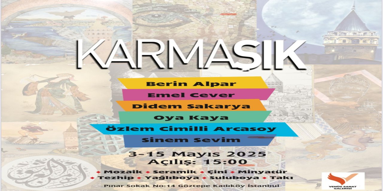 “Karmaşık” Sergisi Venüs Sanat Galerisi'nde Sanatseverlerle Buluşuyor