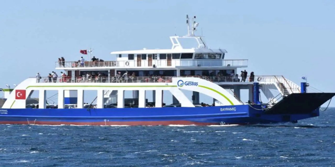 Güney Marmara'da fırtına nedeniyle feribot seferleri iptal edildi