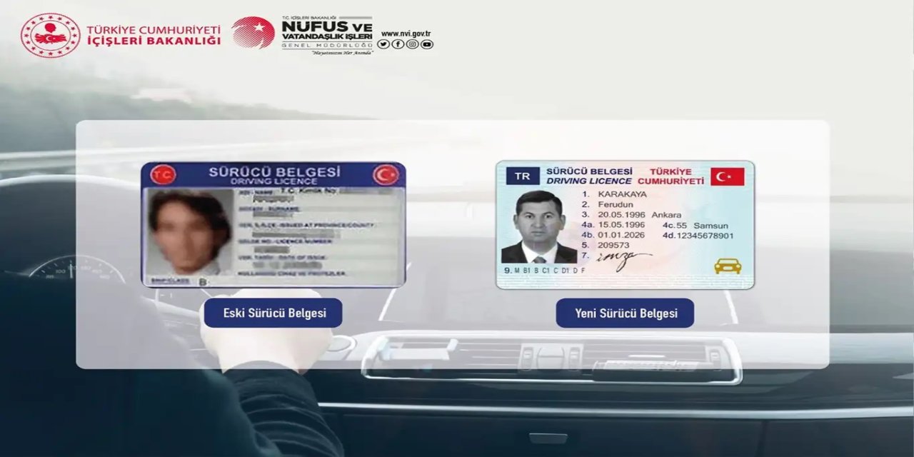 Eski tip ehliyetler için "kullanım süresi" uyarısı
