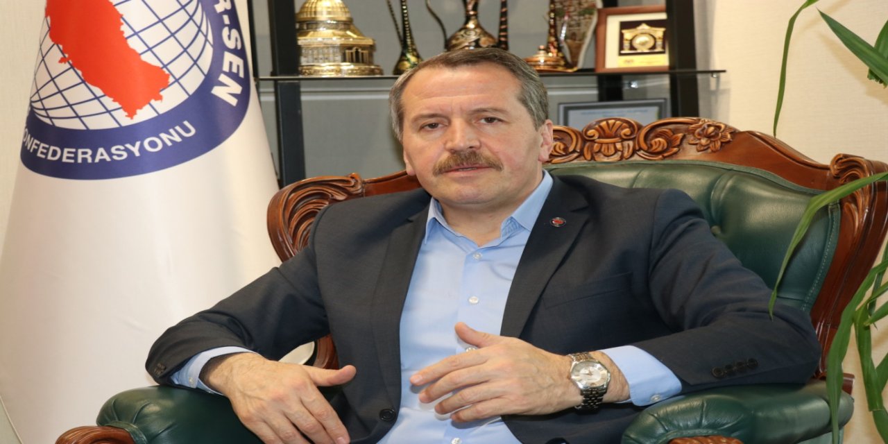 Memur-Sen Genel Başkanı Ali Yalçın: Filistin bir dünya meselesi, israil bir dünya sorunudur