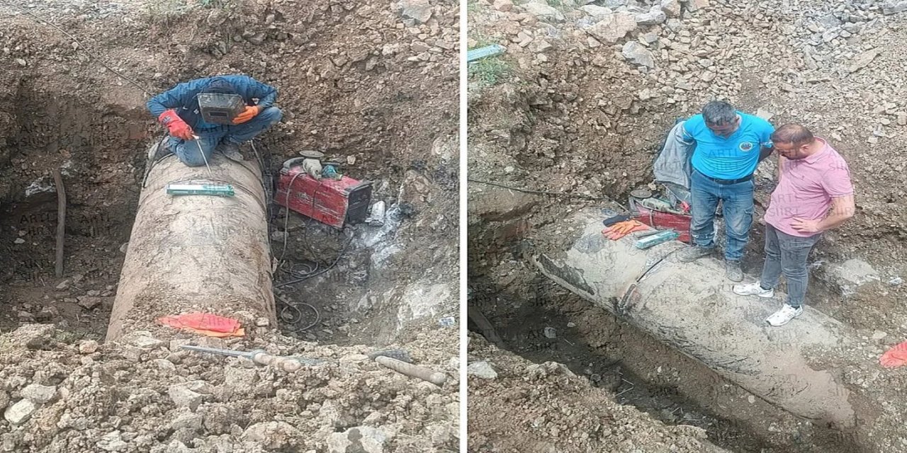 Siirt’te su kesintisine neden olan arıza giderildi