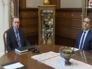 Cumhurbaşkanı Erdoğan Hakan Fidan ile görüşüyor