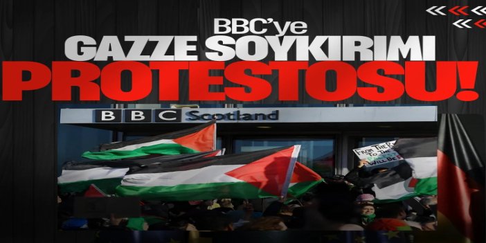 BBC'ye Gazze soykırımı protestosu: Batı basını gerçekleri gizliyor