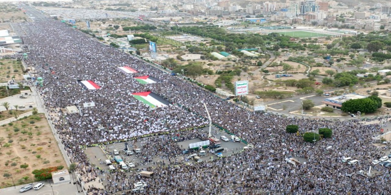 Yemen halkından Gazze için milyonluk gösteri: "Allah'ın kudretiyle ABD'yi yendik, israili de yeneceğiz"