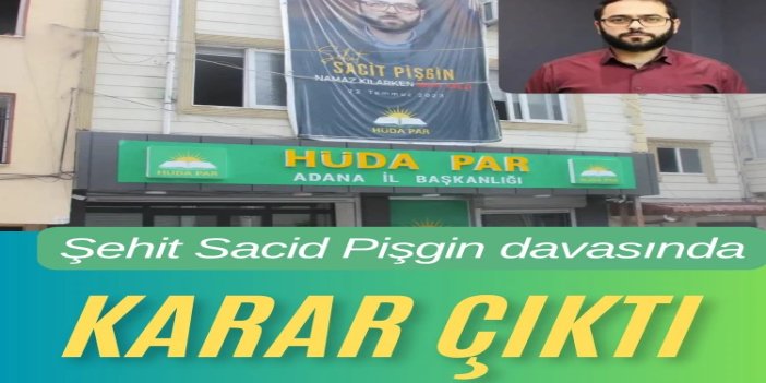 Şehit Sacit Pişgin’in katiline müebbet hapis cezası