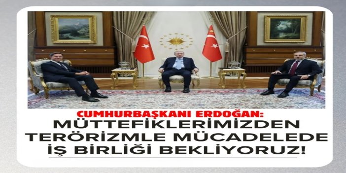 Cumhurbaşkanı Erdoğan: Müttefiklerimizden terörizmle mücadelede iş birliği bekliyoruz