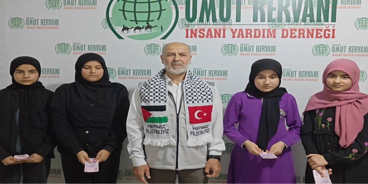 Tarsus’ta imam hatip öğrencilerinden Filistin’e anlamlı destek