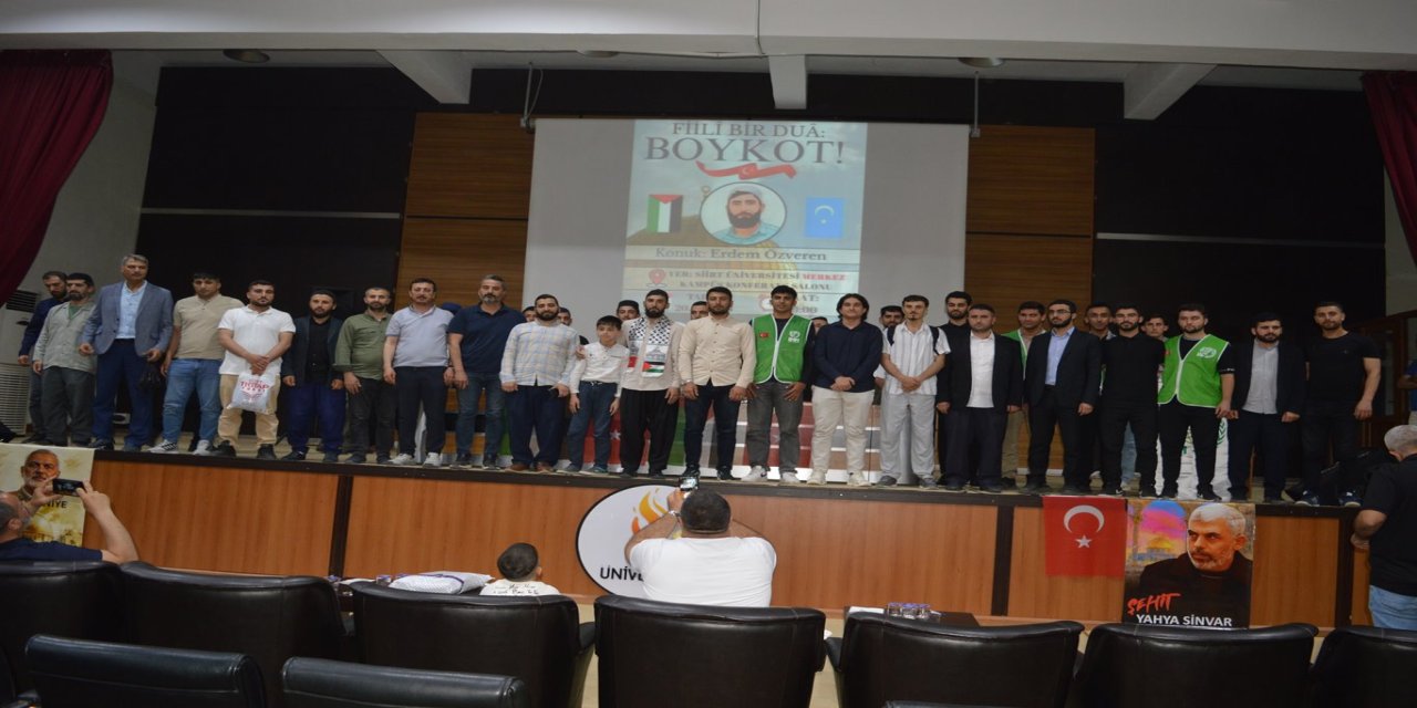 "Fiilî Bir Dua: Boykot" konferansı Siirt Üniversitesi’nde gerçekleştirildi