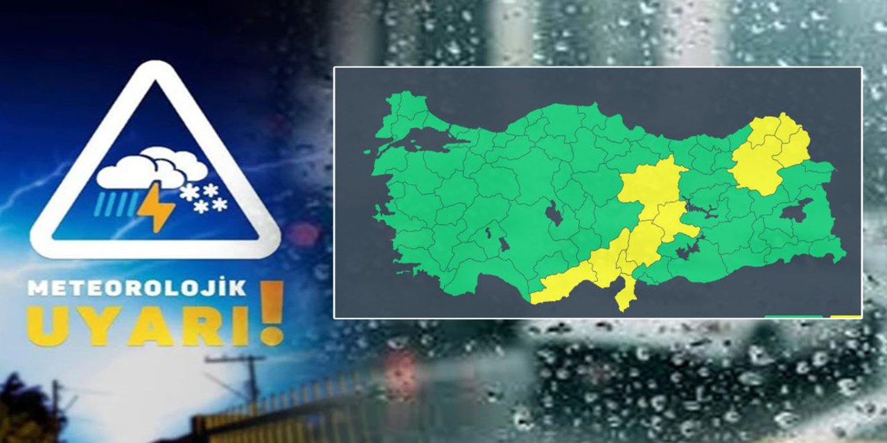 Meteoroloji'den 11 il için 'sarı' kodlu uyarı