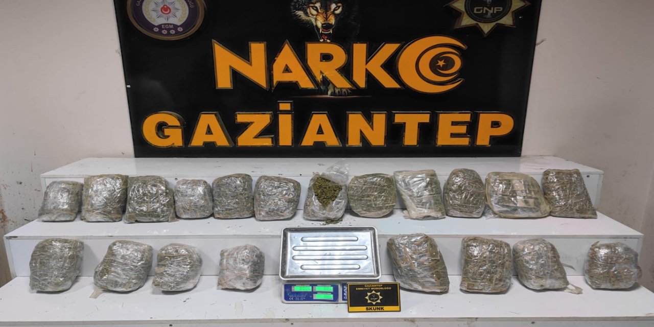 Gaziantep'te uyuşturucu operasyonu: 2 gözaltı