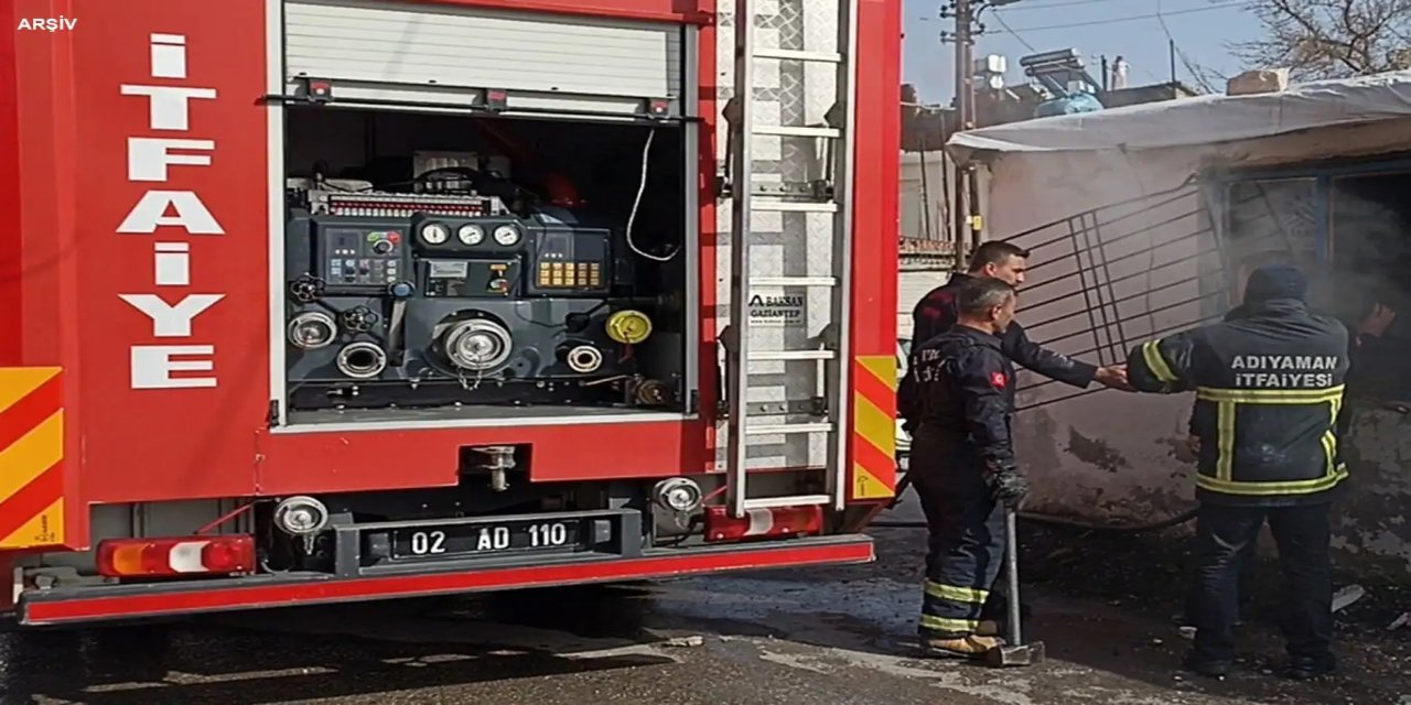 Adıyaman'da konteyner yangını: Bir ölü