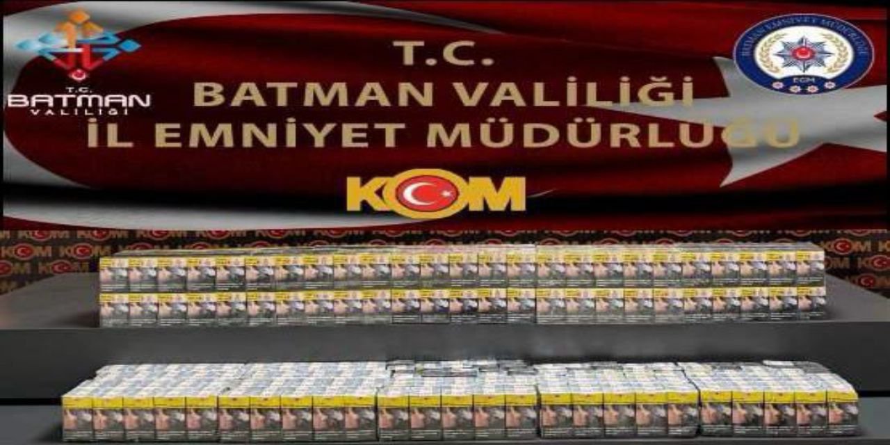Batman'da kaçak sigara operasyonu