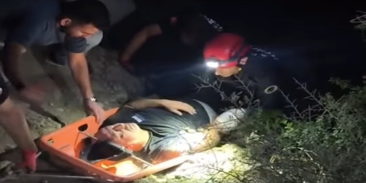 Otomobil uçuruma yuvarlandı: 3 yaralı