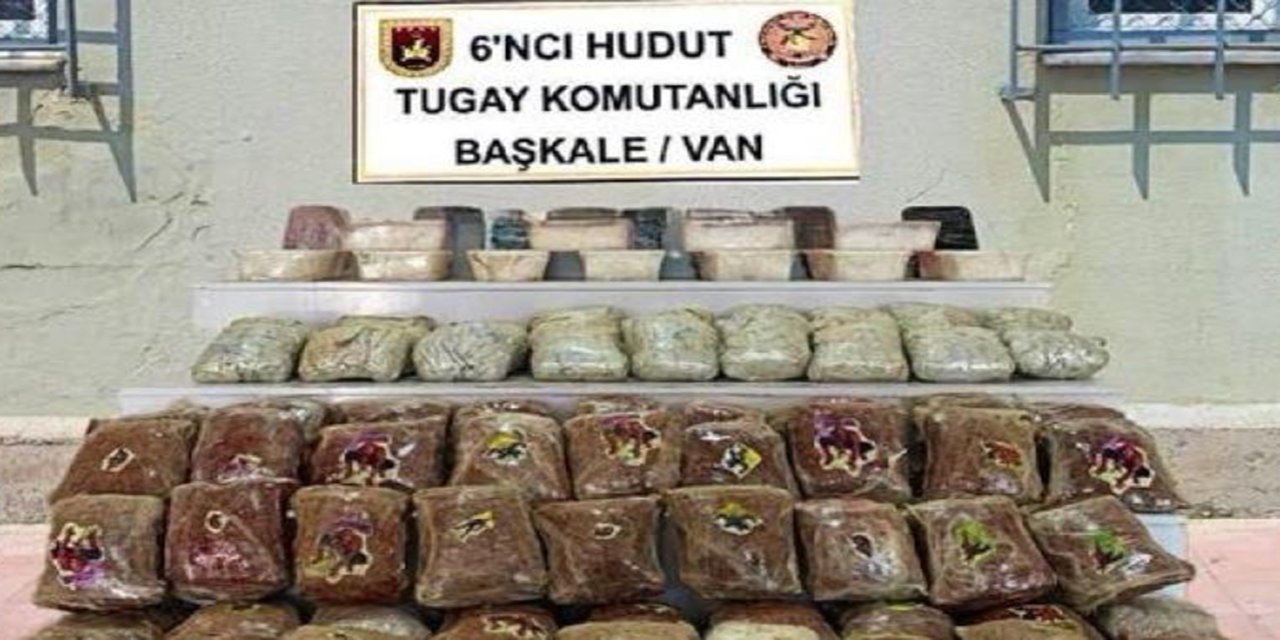 Van'da 87 kilogram uyuşturucu ele geçirildi: 2 gözaltı