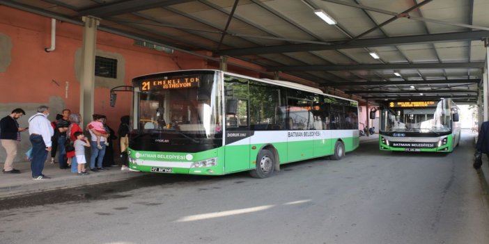 Batman Belediyesi bayram boyunca 270 Bin yolcuyu ücretsiz taşıdı
