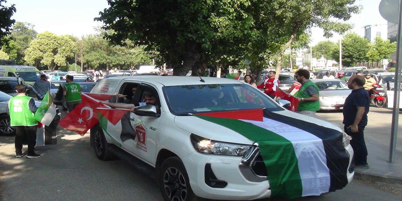 Gaziantepliler Gazze için konvoy oluşturdu