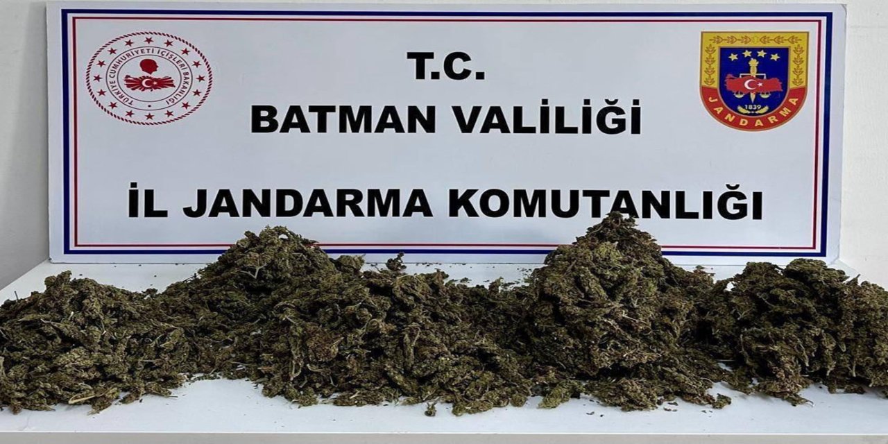 Batman'da operasyonda 4 kilo esrar ele geçirildi
