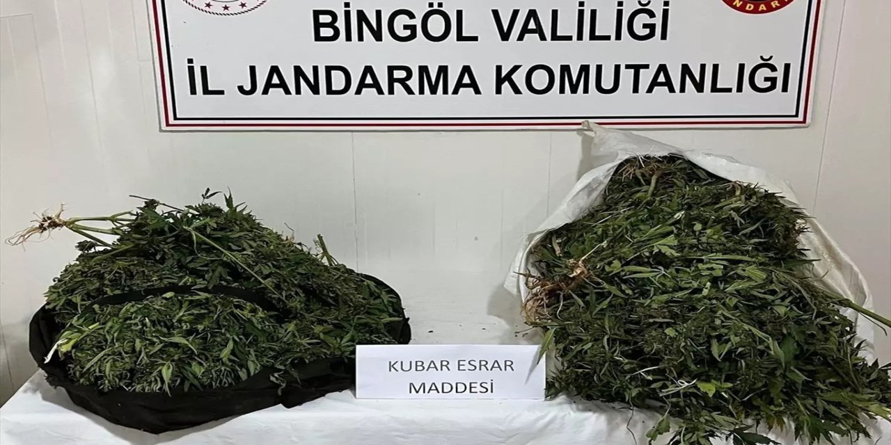 Bingöl'de17 kilogram esrar ele geçirildi: 4 gözaltı
