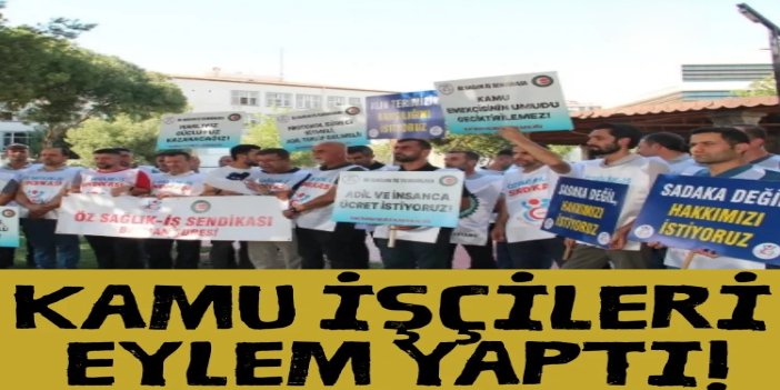 Batman'da kamu işçileri eylem yaptı