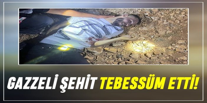Yahudi çetelerin şehit ettiği Filistinli gencin şehadet tebessümü gözlerden kaçmadı