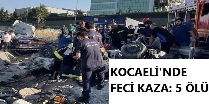 Kocaeli'nde zincirleme kazada 5 kişi hayatını kaybetti