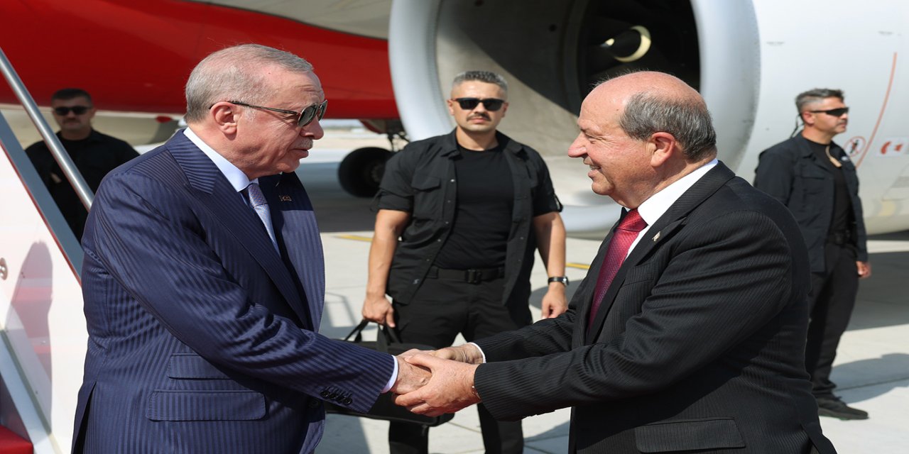 Cumhurbaşkanı Erdoğan KKTC'de