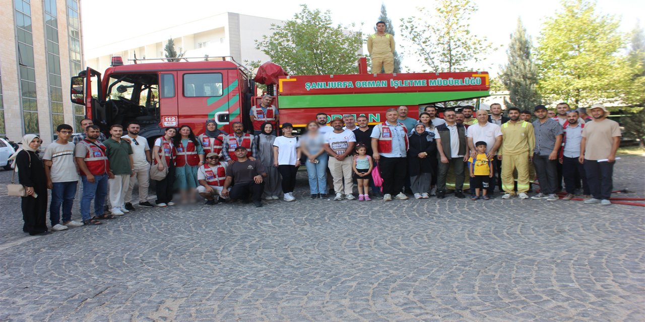 Şanlıurfa'da orman yangınlarına karşı gönüllü seferberlik