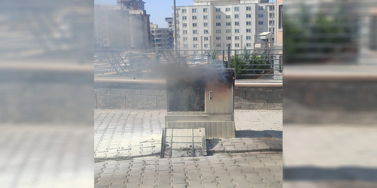Şanlıurfa'da elektrik panosu alev alev yandı