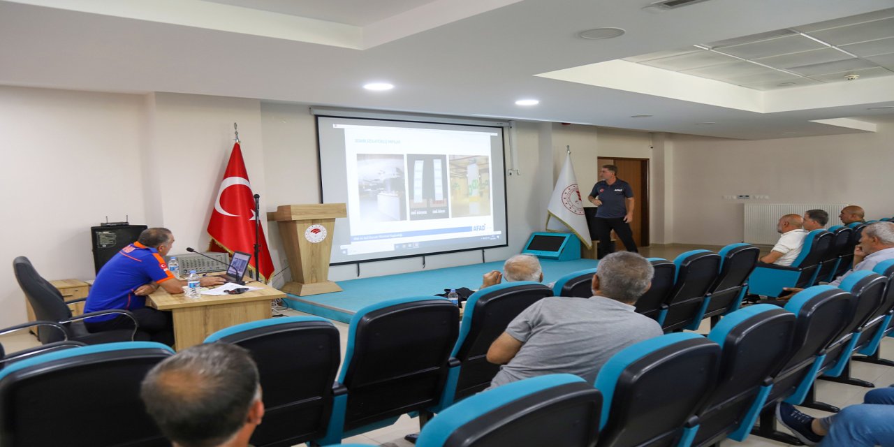Bingöl Tarım ve Orman Müdürlüğü personeline afet farkındalık eğitimi verildi