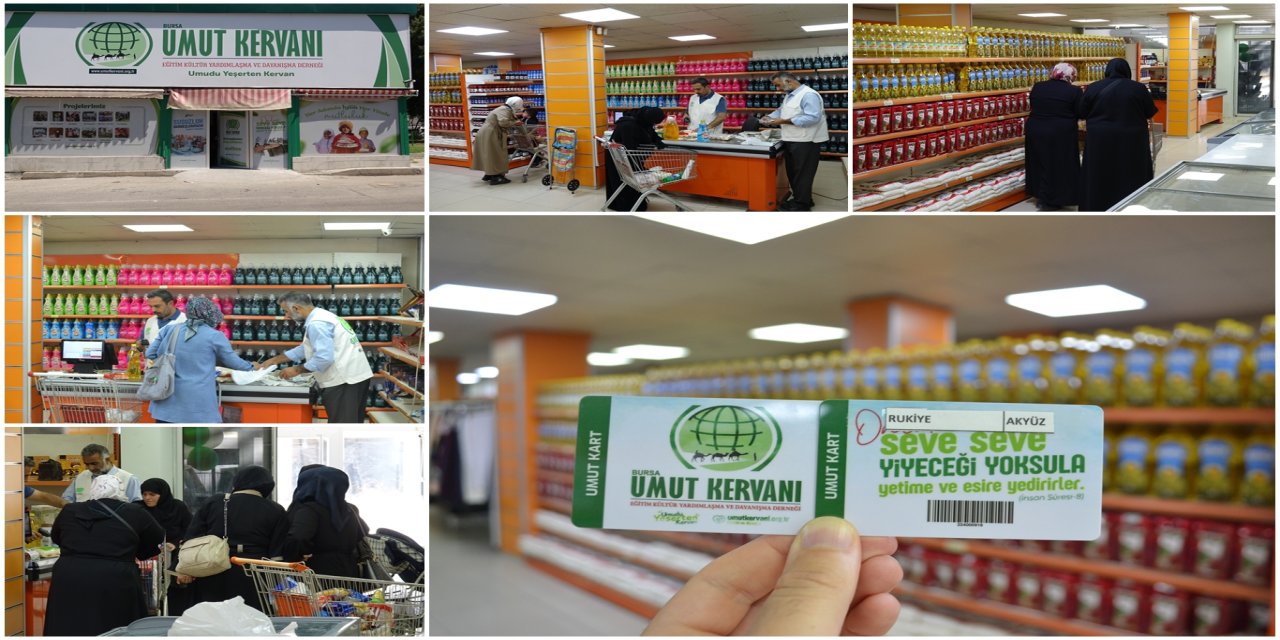 Umut Kervan'ından Bursa’da 165 aileye kartlı yardım desteği