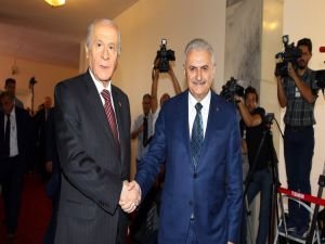 Yıldırım-Bahçeli görüşmesi başladı