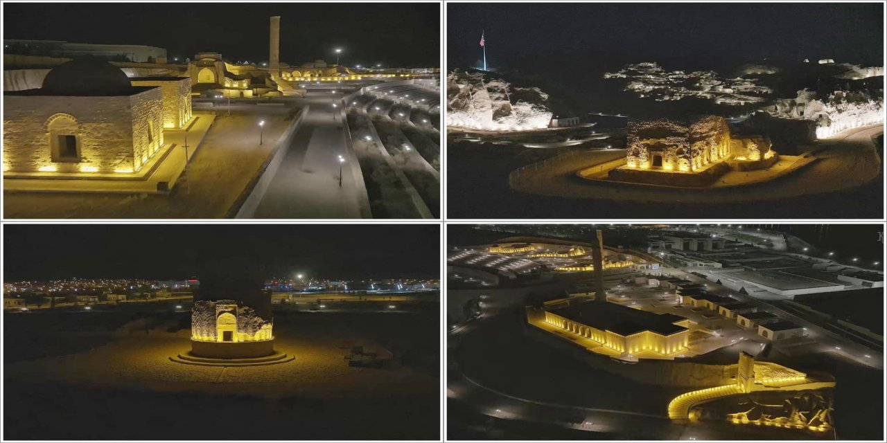 Hasankeyf'te Arkeopark ve Şaab Vadisi Işıklandırıldı