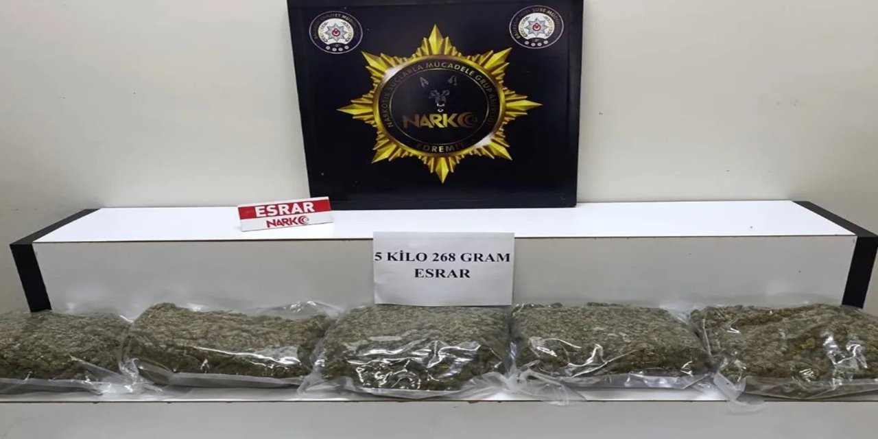 Balıkesir'de 5 kilogram esrar ele geçirildi: 1 gözaltı