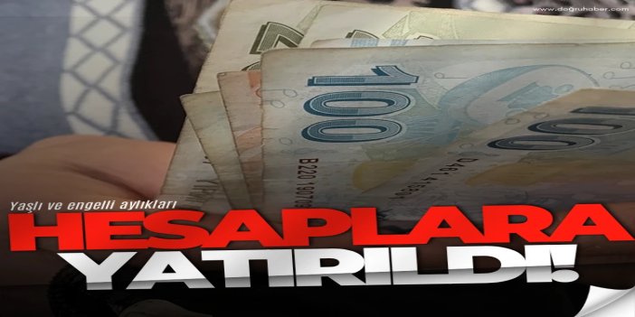 Aralık ayı engelli ve yaşlı aylıkları ödenmeye başladı