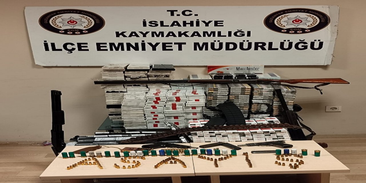 Gaziantep'te ruhsatsız silah operasyonu: 2 gözaltı