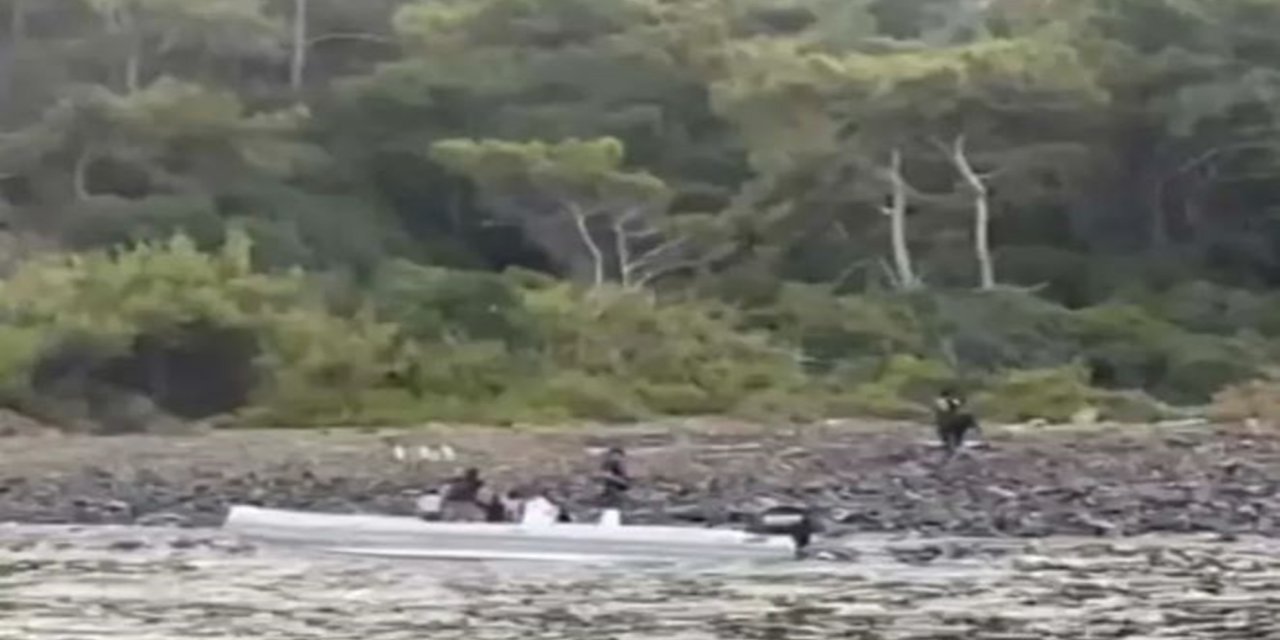 Marmaris açıklarında 34 düzensiz göçmen yakalandı