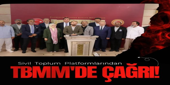Sivil Toplum Platformlarından TBMM'de çağrı: Anadolu'dan Meclis'e Meclis'ten Gazze'ye İnsani Koridor