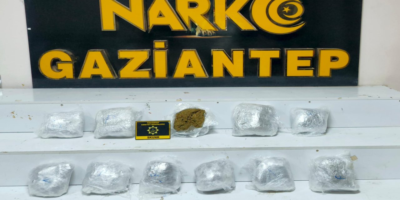 Gaziantep'te uyuşturucu operasyonu: 5 kilo skunk ele geçirildi
