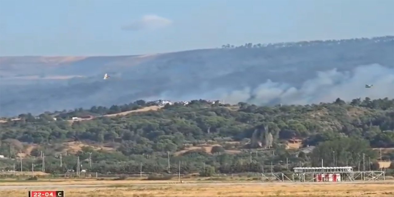 Çanakkale'de orman yangını devam ediyor: 785 kişi tahliye edildi