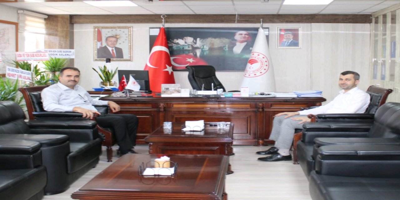 TPAO Bölge Müdürü Murat Karataş’tan İl Tarım Müdürü Necdet Tuncer’e Ziyaret