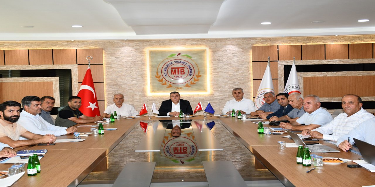 Malatya'da Lisanslı Kuru Kayısı Deposu ve Borsası  için istişare toplantısı yapıldı