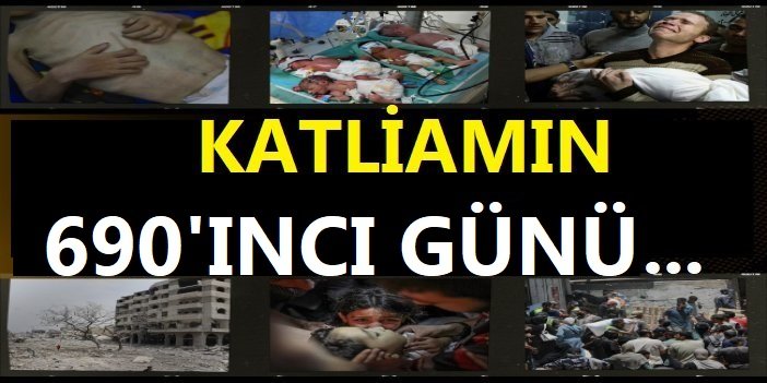 Gazze'de 690'ıncı gün: Siyonist rejimin toplu katliamı sürüyor