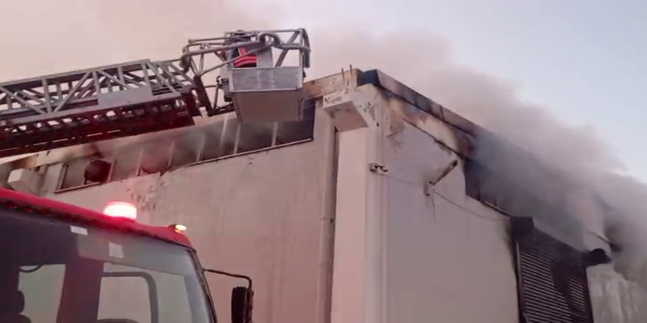 Malatya'da fabrika yangını