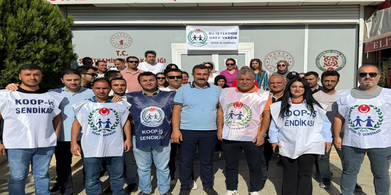 Gaziantep'te SYDV çalışanları grev başlattı