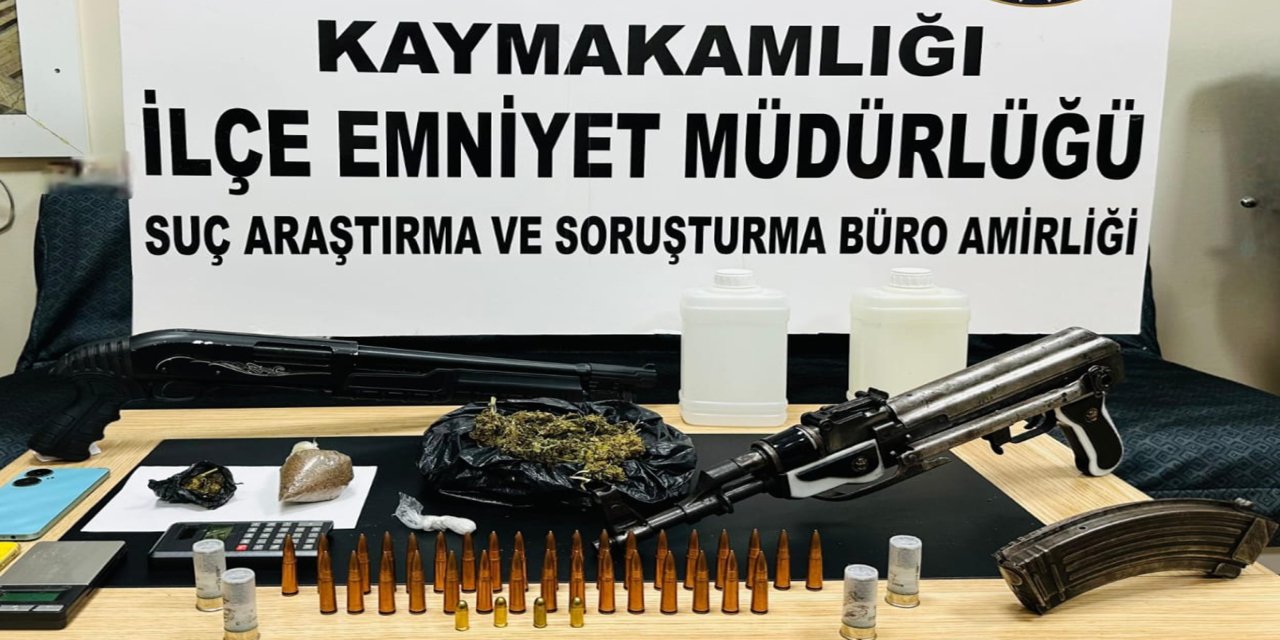 Gaziantep’te silah ve uyuşturucu operasyonu: 1 şüpheli yakalandı