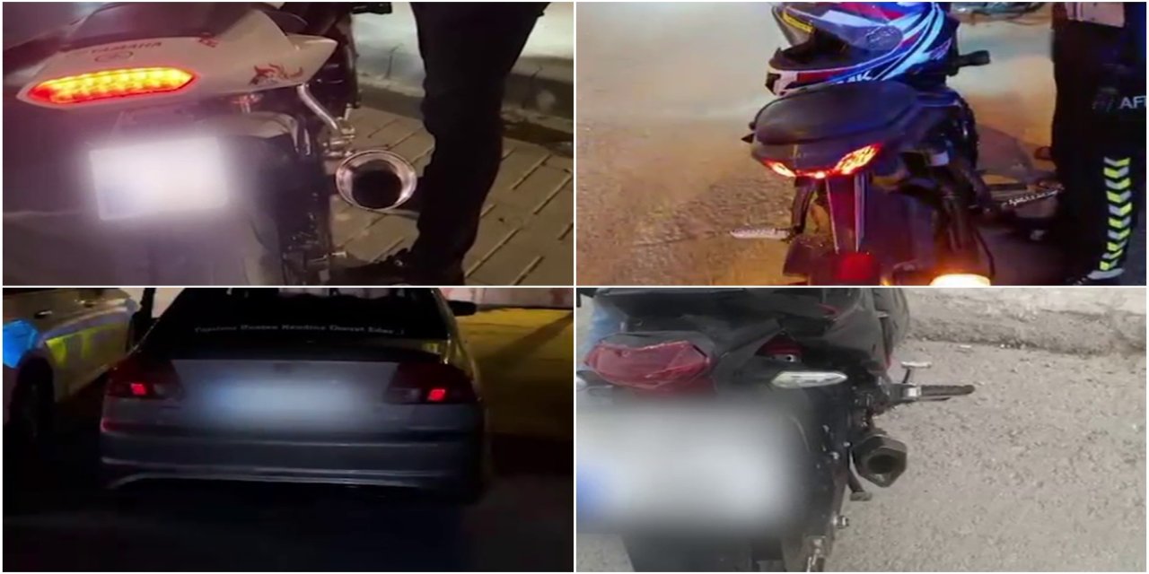Adıyaman'da motosikletlere yönelik trafik denetimi