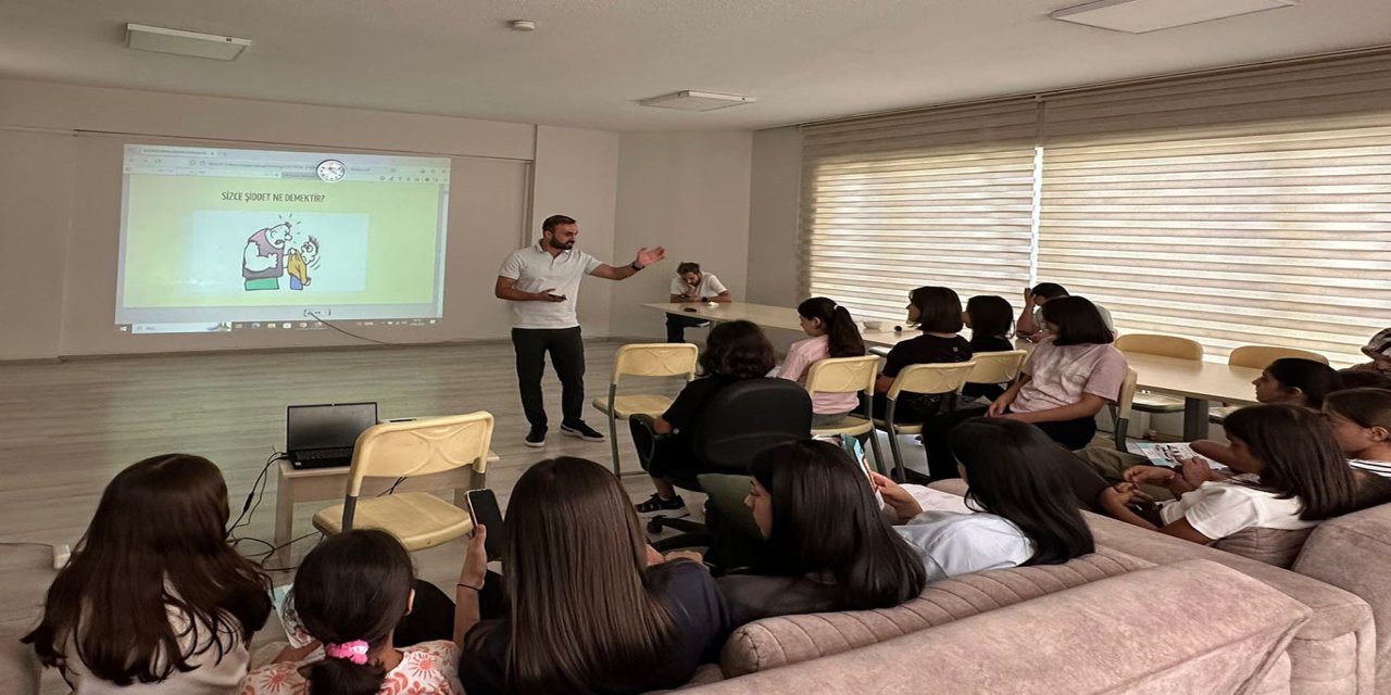 Çocuklara "akran zorbalığı ve sağlıklı beslenme" eğitimi