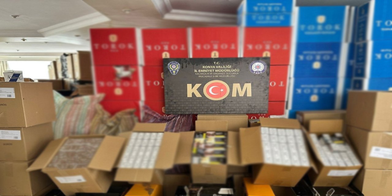 Konya'da kaçak imalathaneye baskın