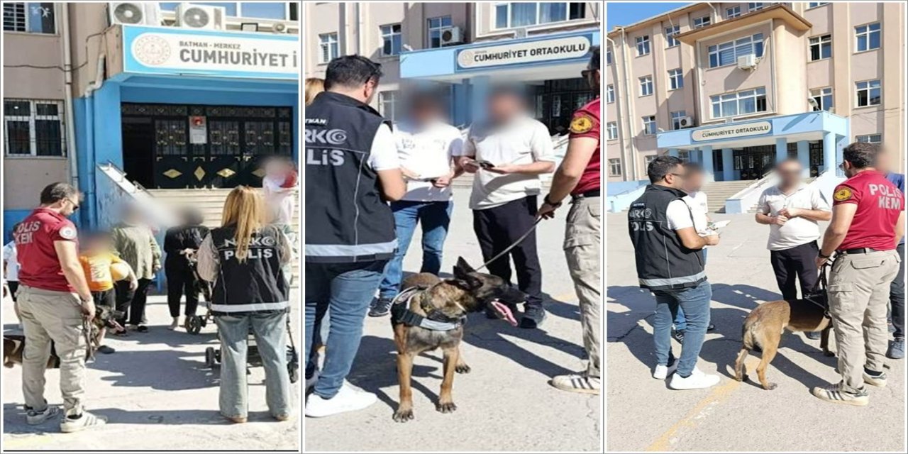 Batman'da okul çevrelerinde narkoalan uygulaması